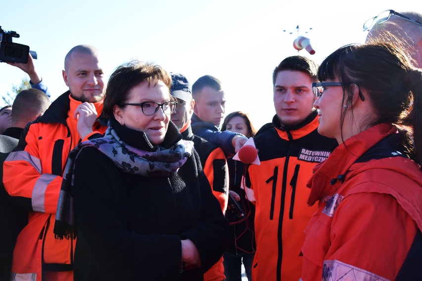 Premier Ewa Kopacz spotkała się z gorzowskim ratownikami...