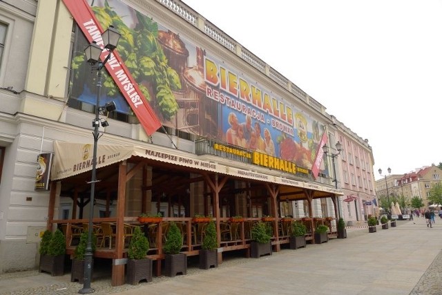 Restauracja Bierhalle w Białymstoku przy ul. Rynek Kościuszki.