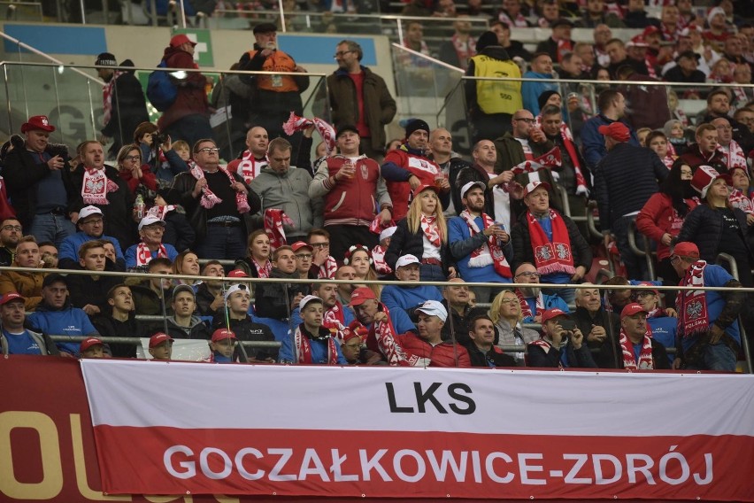 Kibice ze Śląska na meczu Polska - Słowenia