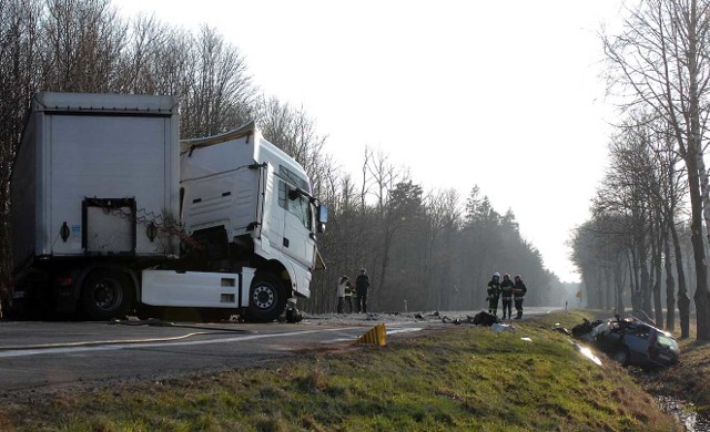 Wypadek koło Biesiekierza