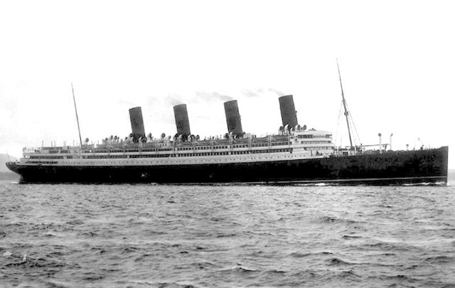 RMS "Aquitania&#8221; była statkiem nie do zdarcia.  Przetrwała m.in. dwie wojny światowe.
