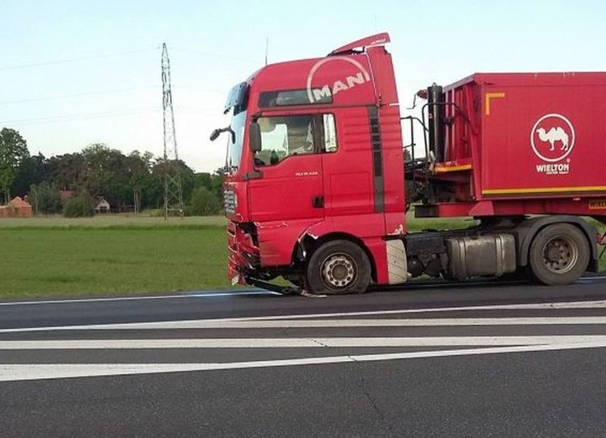 Wypadek na obwodnicy Kluczborka.