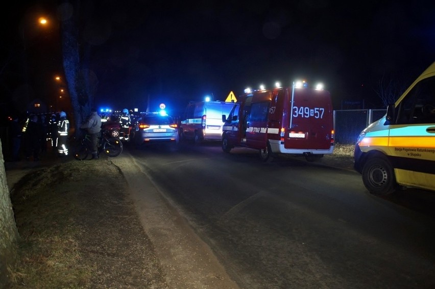 Wypadek w Potęgowie. Auto uderzyło w drzewo. Kierowca był pijany