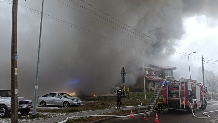 Gigantyczny pożar w Białymstoku. Dym było widać z daleka