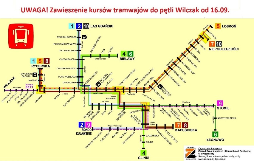 Od soboty Nakielską w Bydgoszczy nie jadą tramwaje