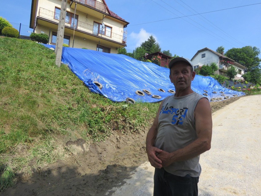 Skutki burz i deszczów w powiecie wadowickim