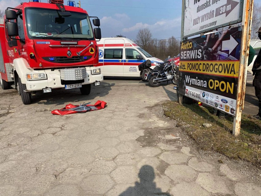 Wypadek z udziałem motocyklisty miał miejsce na ul....