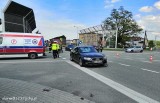 Wypadek w Orzeszu na DK 81. Zderzyła osobówka ze skuterem. Lądował LPR ZDJĘCIA