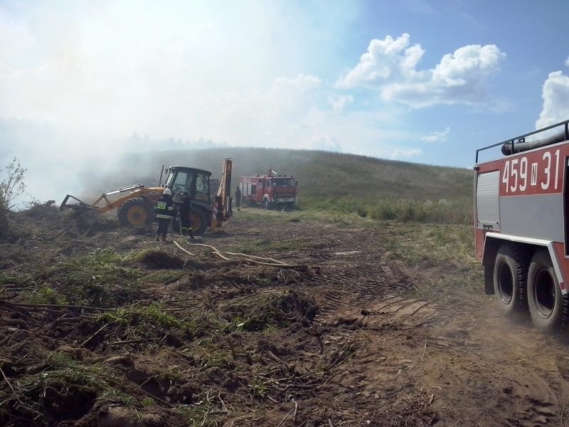 Płonęło 5 ha nieużytków w miejscowości Widgiry gm. Banie...