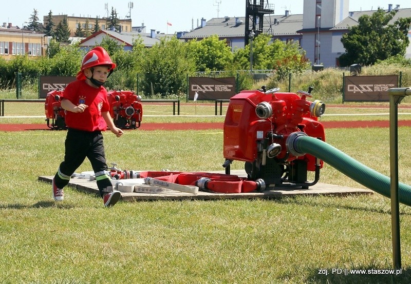 W gminnych zawodach sportowo - pożarniczych w Staszowie...