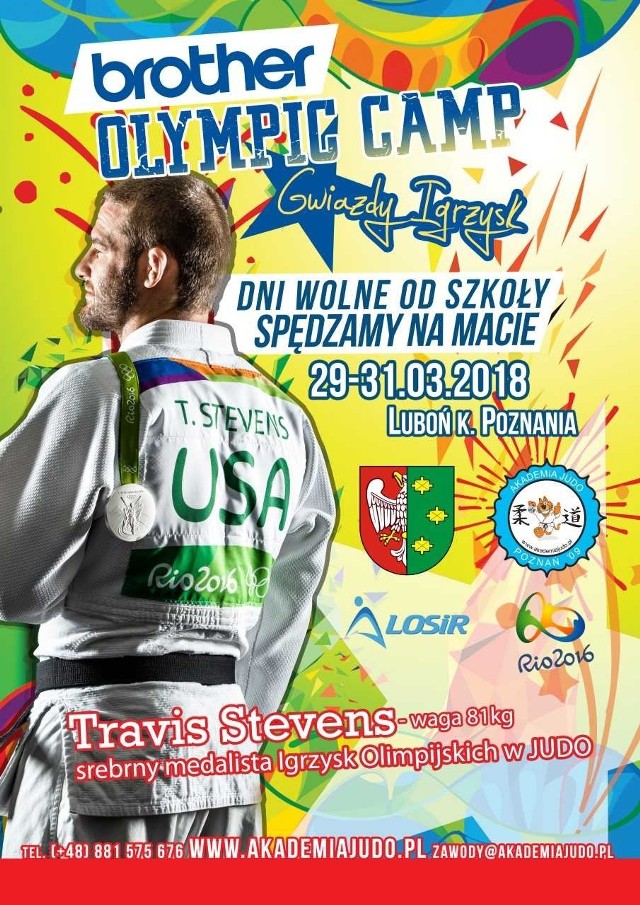 Judoka Travis Stevens będzie gwiazdą campu rozpoczynającego się za tydzień w Luboniu