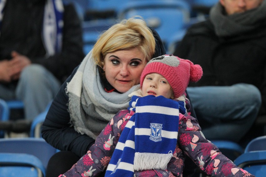 Kibice na meczu Lech Poznań - Pogoń Szczecin, INEA Stadion, niedziela 18.02.2018