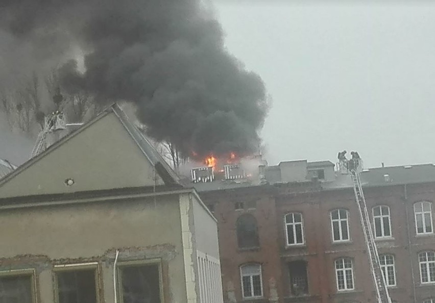 Pożar przy ul. Łąkowej
