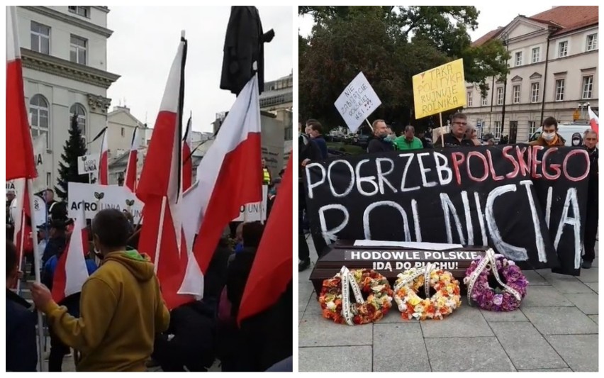 Protest rolników w Warszawie 30 września 2020