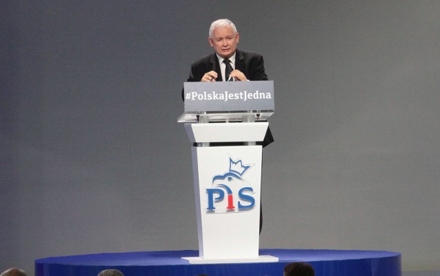 Kongres programowy PiS. Na zdj. prezes Jarosław Kaczyński