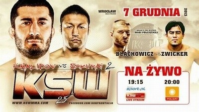 KSW 25 na żywo. Khalidov vs. Sakurai. Transmisja TV online - jak oglądać?