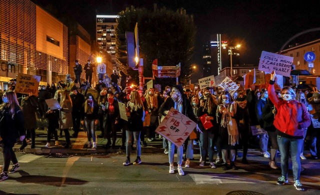 Protesty w sprawie zaostrzenia prawa aborcyjnego w środę, 28.10.2020 r.