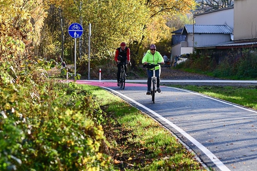 Istniejący już odcinek VeloSkawa w Wadowicach