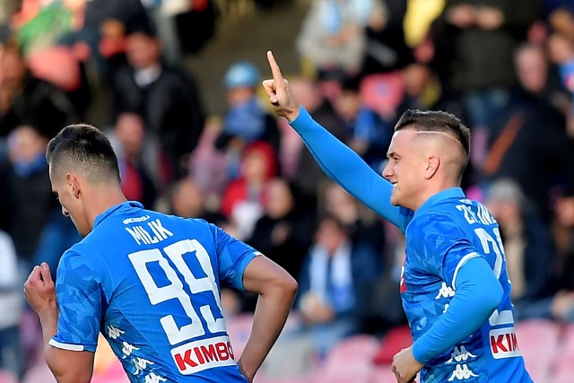 Arkadiusz Milik i Piotr Zieliński strzelali gole w ostatnim meczu ligowym Napoli, ale jest mało prawdopodobne, że wystąpią od pierwszej minuty przeciwko Liverpoolowi