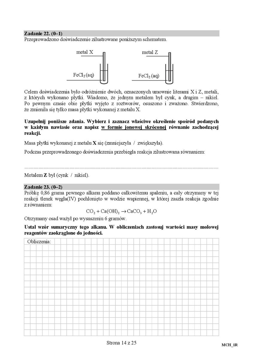 Matura 2016: CHEMIA rozszerzona [ODPOWIEDZI, ARKUSZ CKE]