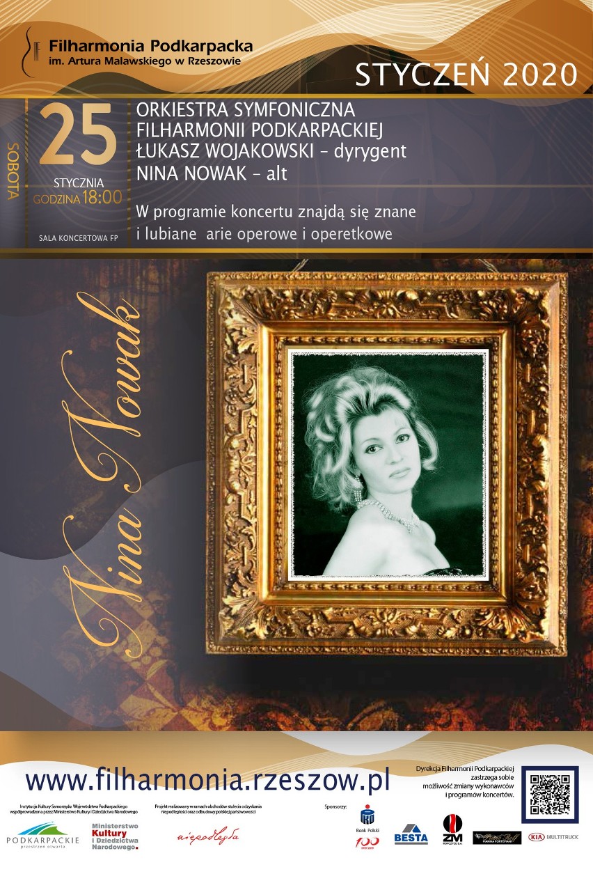 Nina Nowak światowej sławy śpiewaczka dziś zaśpiewa z Orkiestrą Filharmonii Podkarpackiej w Rzeszowie