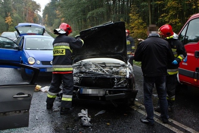 Wypadek w Podczelu.