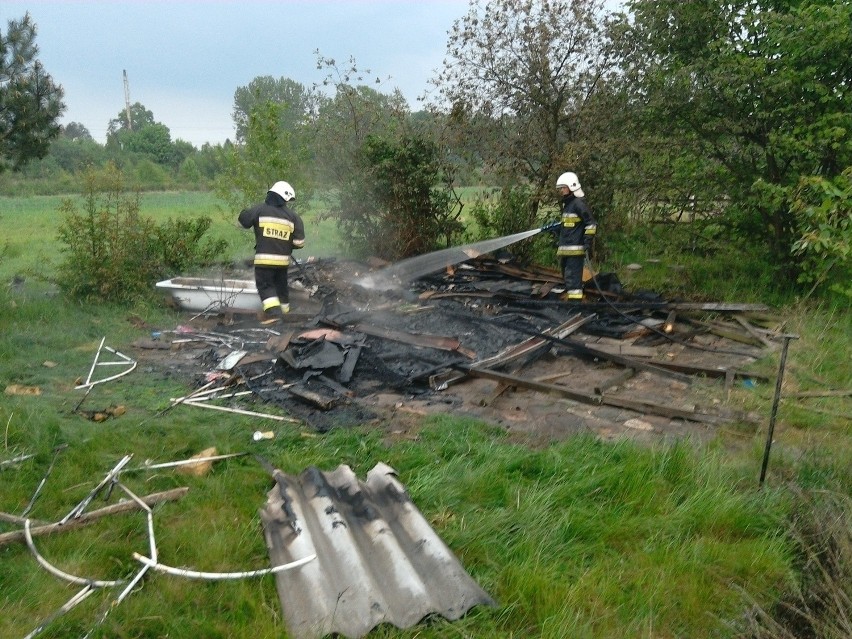 Pożar w Barwicach (zdjęcia)