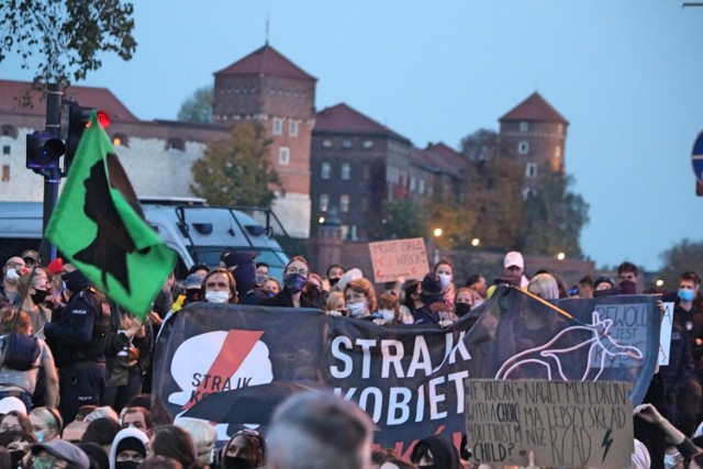 Protest zablokował główną arterię w Krakowie.