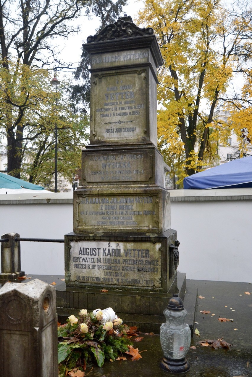 Grobowiec Vetterów, znanych lubelskich przemysłowców z XIX...