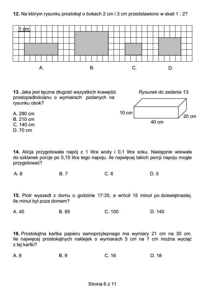 Sprawdzian szóstoklasisty 2014 [PRZECIEKI + ARKUSZE] Jakie pytania na sprawdzianie szóstoklasistów? 