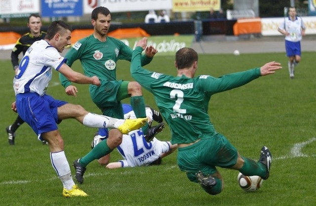 Konrad Maca strzelił swojego trzeciego gola wiosną, ale Stal nie ugrała nawet remisu.