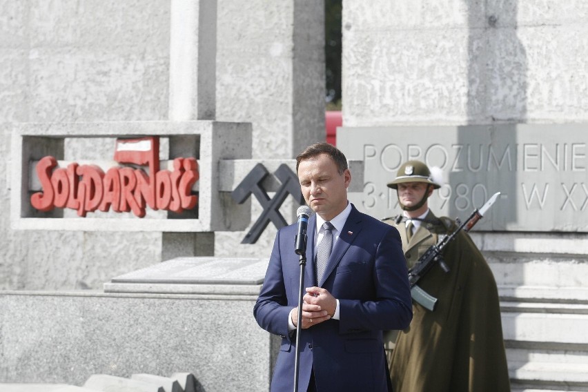 Prezydent Andrzej Duda w Jastrzębiu na uroczystościach...