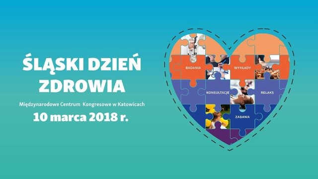 Wstęp na Śląski Dzień Zdrowia jest bezpłatny. Impreza odbędzie się w godz. 10-16 w sobotę 10 marca 2018 r. w Międzynarodowym Centrum Kongresowym w Katowicach