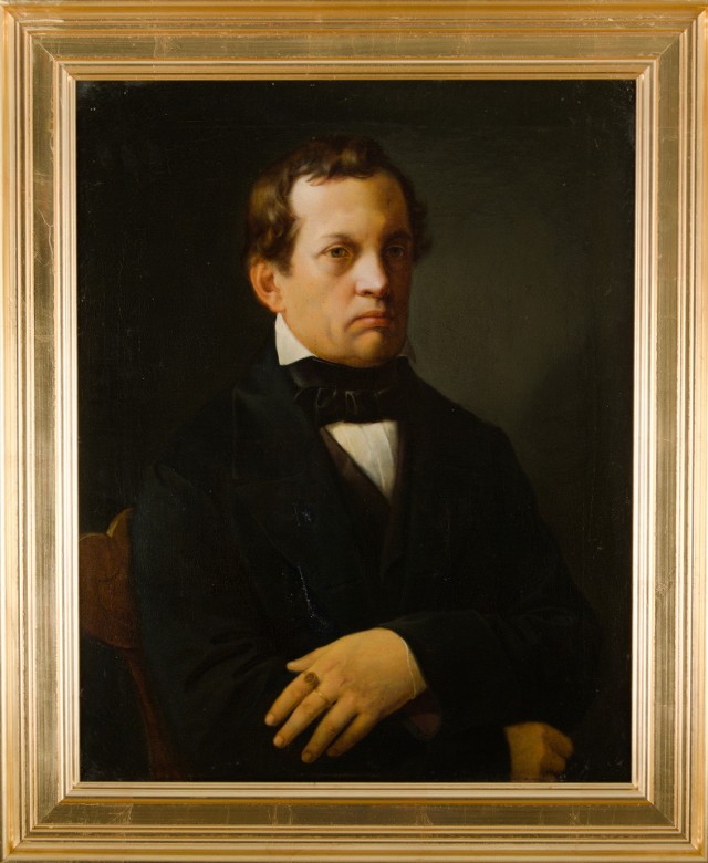 Portret Antoniego Giebułtowskiego, Jan Matejko, olej na płótnie, 1858.