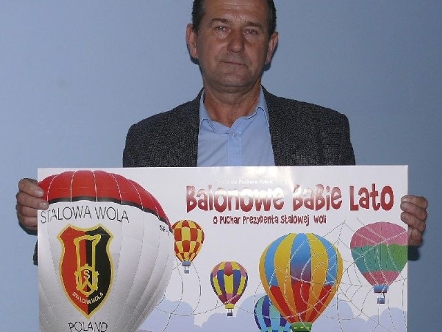 Waldemar Lekan, dyrektor Aeroklubu Stalowa Wola zaprasza szczególnie na czwartkową nocna galę balonową na stadionie 