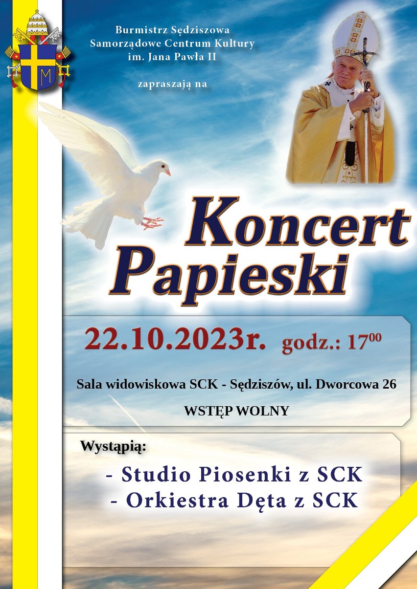 Koncert Papieski w Sędziszowie. Muzyką oddadzą hołd Janowi Pawłowi II