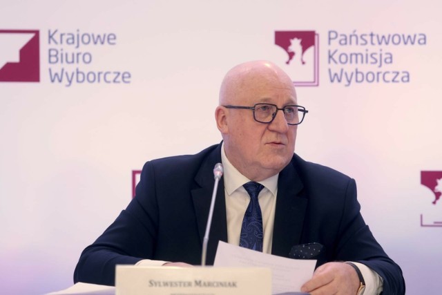 Sylwester Marciniak, przewodniczący Państwowej Komisji Wyborczej.