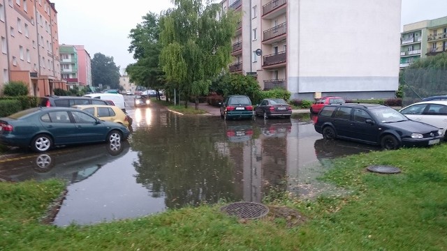 Skutki ulewy w Kraśniku