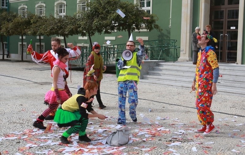 Cyrk bez zwierząt - protest klaunów w Szczecinie