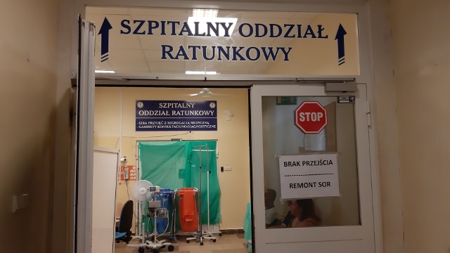 Trwa remont SOR w szpitalu przy Weigla. Oddział jednak pracuje normalnie