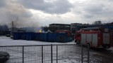 Pożar w Sławkowie: palą się puste opakowania po dezodorantach ZDJĘCIA