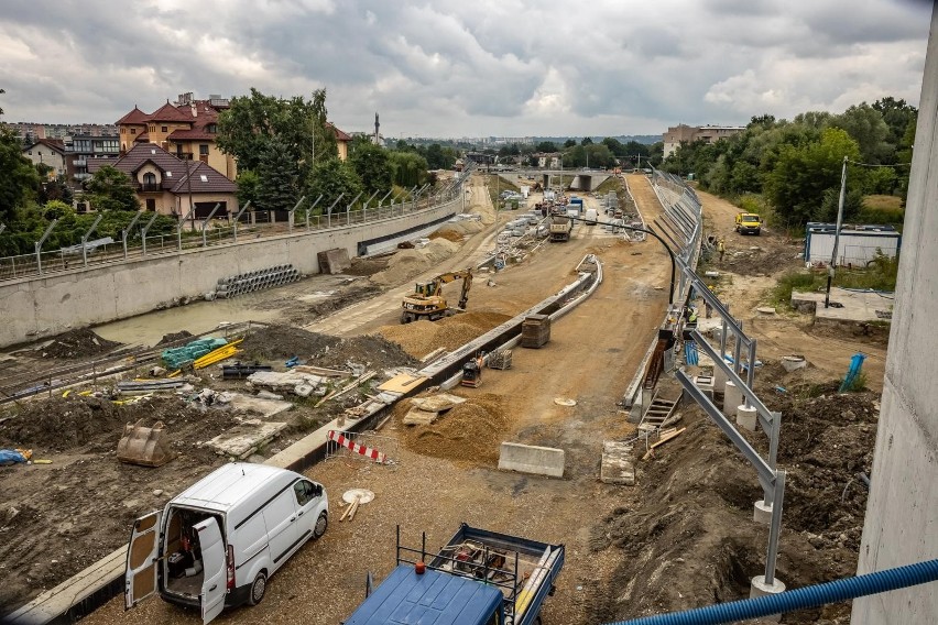 Kraków. Półroczne opóźnienie na budowie Trasy Łagiewnickiej. Planują zakończyć prace w czerwcu 2022 roku