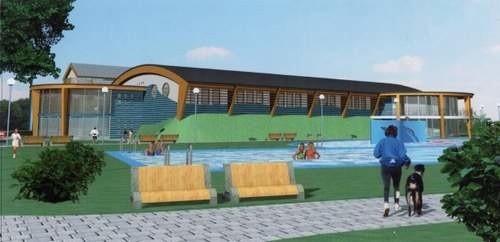 Tak będzie wyglądało nowe kąpielisko w Namysłowie. (mateirały gminy Namysłów)