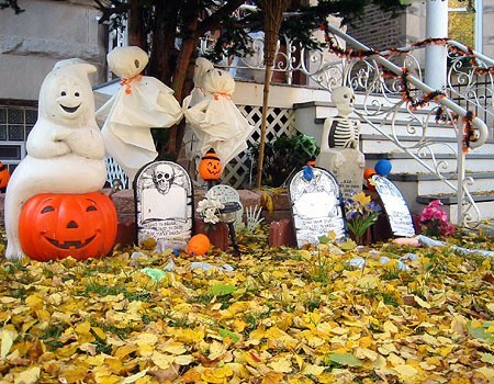 Ogrodowe dekoracje na Halloween