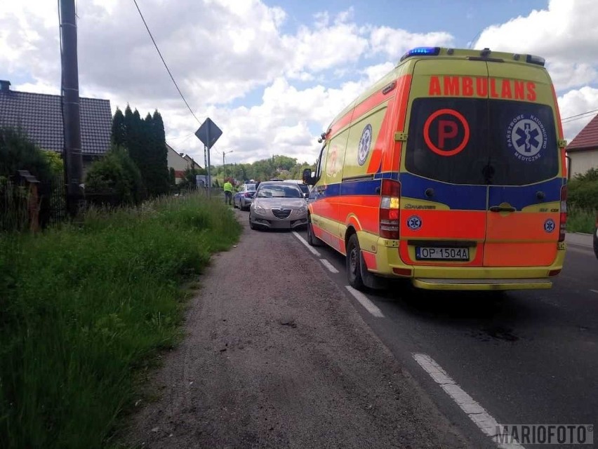 Zderzenie trzech samochodów w Opolu.