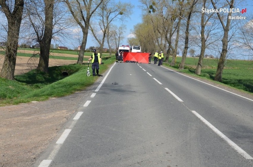 W Żerdzinach zginął 60-letni motocyklista