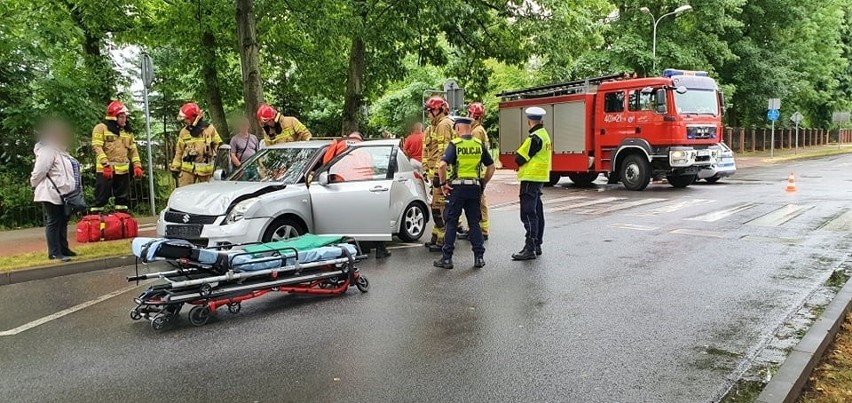 Wypadek na skrzyżowaniu w Białogardzie