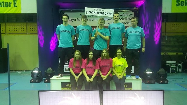 Reprezentacja Podkarpacia, od lewej strony: Tymoteusz Malik, Natalia Róg, Beata Mycek i Patryk Kopeć wywalczyła w Kępnie brązowy medal.
