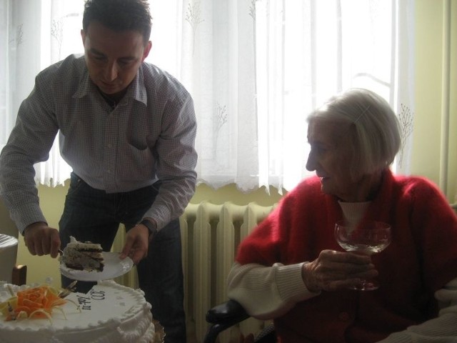 Swoje 100. urodziny Wanda Koberecka obchodziła w gorzowskim Domu Pomocy Społecznej