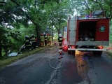 Śmiertelny wypadek w powiecie szamotulskim. Kierowca uderzył w drzewo